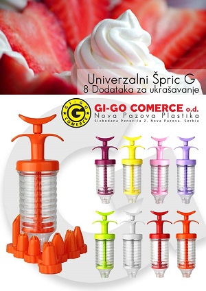 Gi-Go Comerce Špric za tortu
